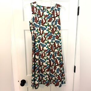 Colorful Butterfly Print Dress